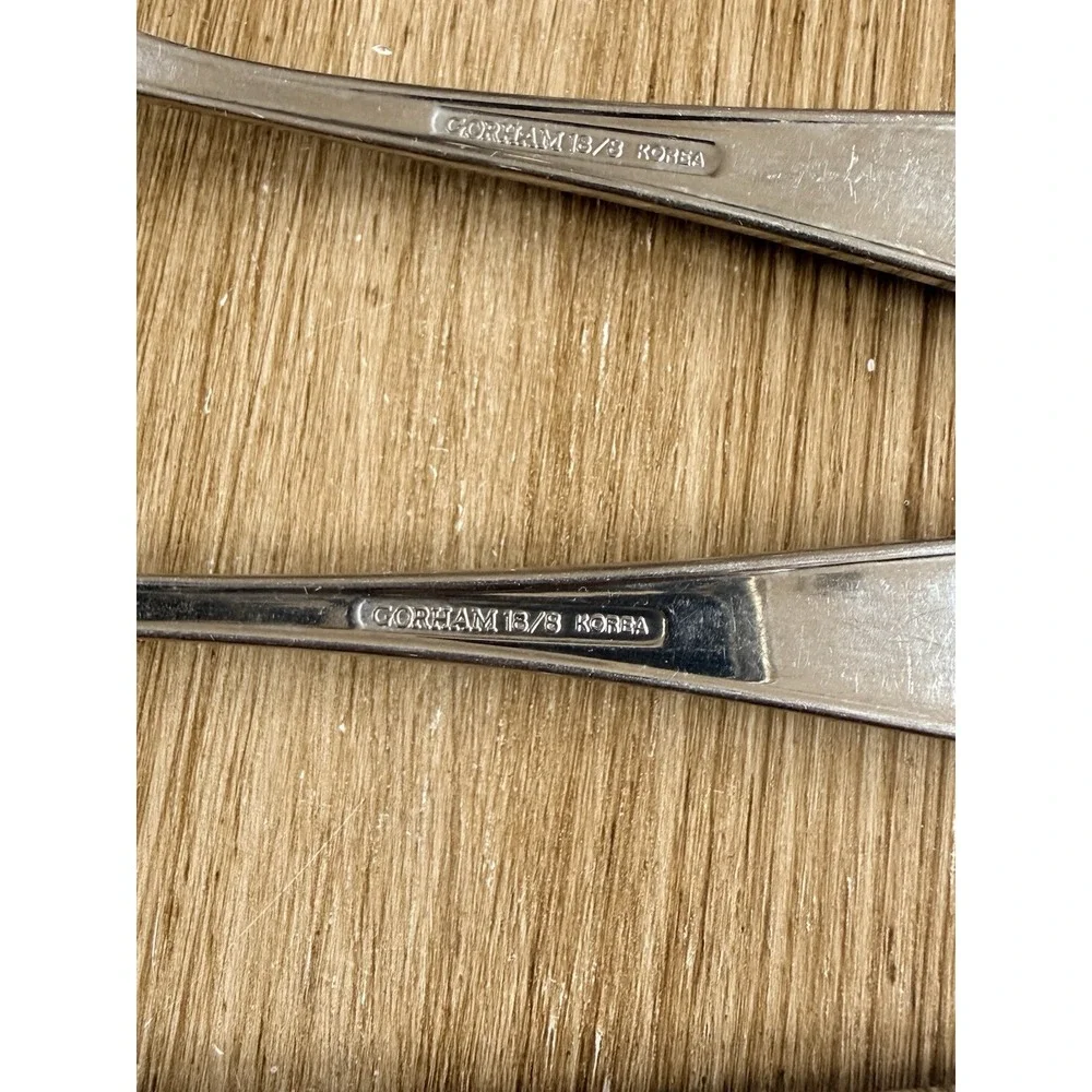Gorham Georgetown NEW Stainless 18/8 Flatware Korea 3 Teaspoons 6